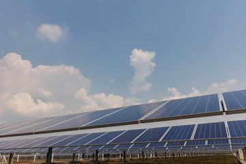 Solar panel, alternative electricity source, concept of sustainable resources, And this is a new system that can generate electricity more than the original, This's the sun tracking systems