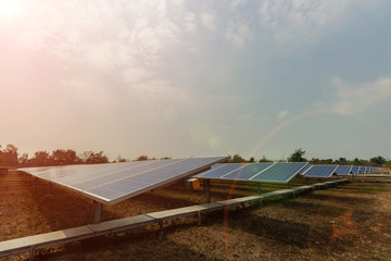 Solar panel, alternative electricity source, concept of sustainable resources, And this is a new system that can generate electricity more than the original, This's the sun tracking systems