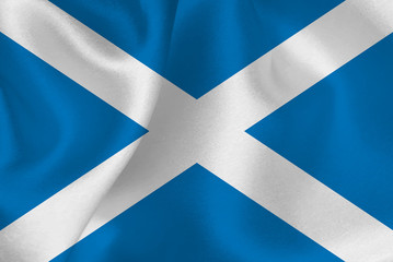 スコットランド　 国旗　シルク　背景