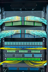 Fiber optic cablel connect to communication Distribution point