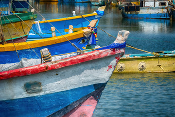 Fototapeta na wymiar Fishing Boats, Jaffna, Sri Lanka