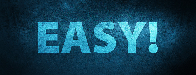 Easy! Special Blue Banner Background
