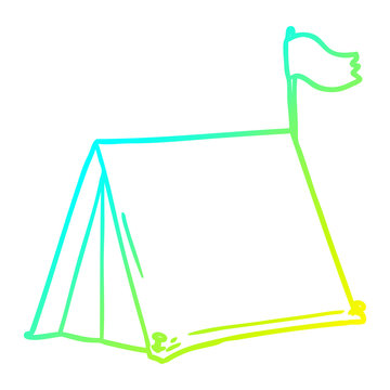 recommend clip art: cold gradient line drawing cartoon tent
