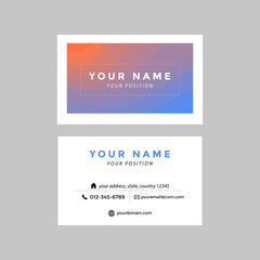 name card vector graphic design