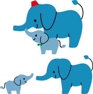 象の親子イラスト の画像 1 7 件の Stock 写真 ベクターおよびビデオ Adobe Stock