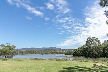 lake and blue sky