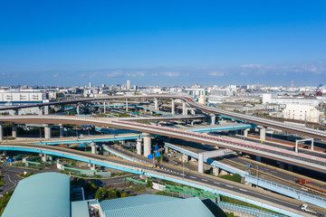 高速道路　空撮