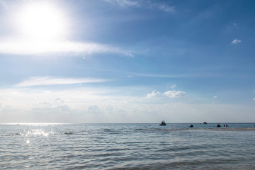 sea and blue sky