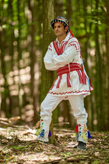 Romanian man in traditional costume