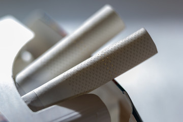 Open pack of cigarettes, closeup
