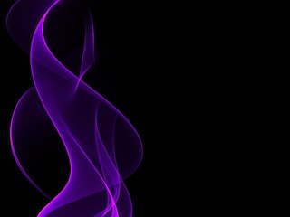 Fototapeta premium Neon purple glowing wave, magic energy and light motion background