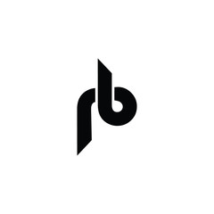 initial letter rb logo vector