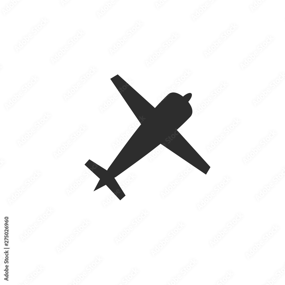 Poster plane icon template black color editable. plane symbol style vector sign isolated on white backgroun