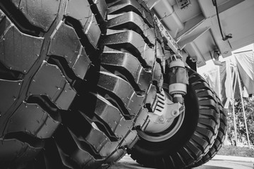 Cargo tires new at the exhibition