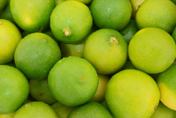 Fresh ripe limes