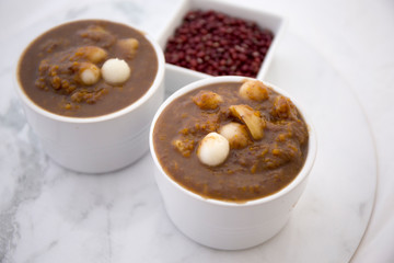 Korean red bean porriage