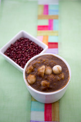 Korean red bean porriage