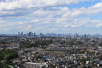 横浜から眺めた東京　風景