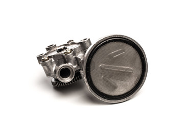 Various car parts and accessories, isolated on white background - Image