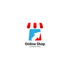 Online Shop Logo Design Vector