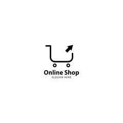 Online Shop Logo Design Vector
