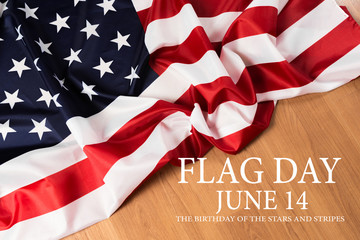 Fototapeta na wymiar Happy American Flag Day background .