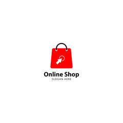 Online Shop Logo Design Vector