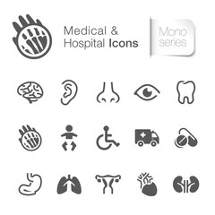 Medical & hospital related icons 