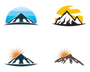 Mountain Logo icon Business Template Vector