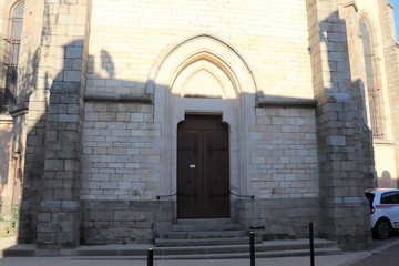 Eglise catholique Saint Clair dans le village de Brignais - Département du Rhône - France