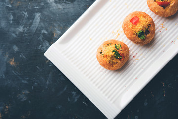 Sev puri - Indian snack and a type of chaat. Popular in Mumbai/pune from Maharashtra. it's a roadside food also served as a starter in restaurants