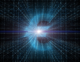 Financial technology, technology digital and currency symbols,euro