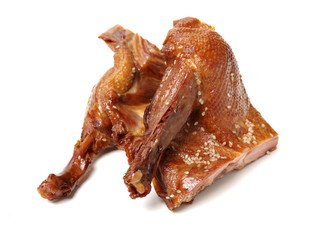 Shanghai Sauce duck on white background 