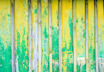 Yellow painted wood texture background. Shabby chic style.
