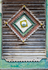 Carved wooden antique texture .