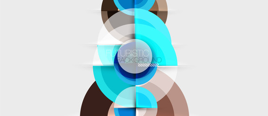 Geometric design abstract background - circles
