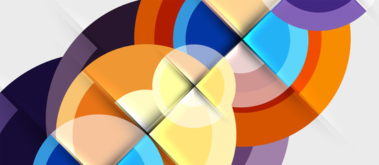 Geometric design abstract background - circles