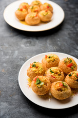 Sev puri - Indian snack and a type of chaat. Popular in Mumbai/pune from Maharashtra. it's a roadside food also served as a starter in restaurants