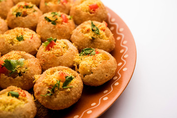 Sev puri - Indian snack and a type of chaat. Popular in Mumbai/pune from Maharashtra. it's a roadside food also served as a starter in restaurants