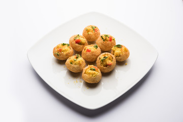 Sev puri - Indian snack and a type of chaat. Popular in Mumbai/pune from Maharashtra. it's a roadside food also served as a starter in restaurants