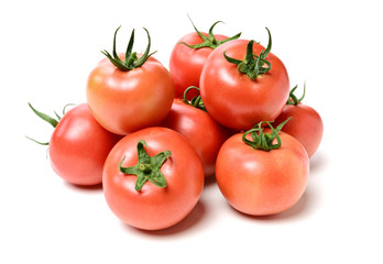 fresh tomato isolated on white background