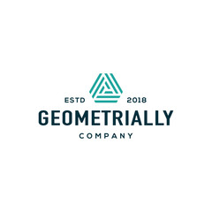 Geometric logo design concept. Universal geometric logo.