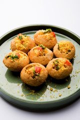 Sev puri - Indian snack and a type of chaat. Popular in Mumbai/pune from Maharashtra. it's a roadside food also served as a starter in restaurants