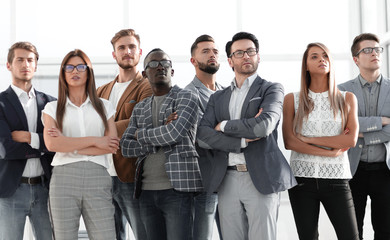 Fototapeta premium group of successful young people.