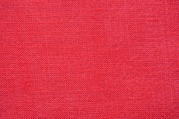 Red color linen canvas texture background