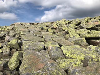 stone path in the mountains