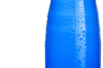 Close up of a bottle with mineral water