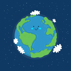 planet earth / illustration . Vector