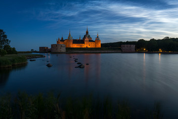 Kalmar Castle in Sweden at sunset