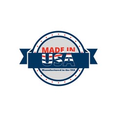 Made in the USA symbol logo button icon